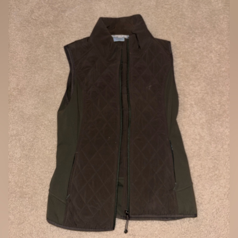Athleta Dark Green Quilted Vest